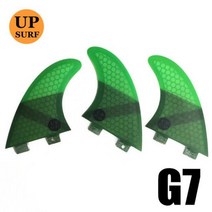 서핑보드 Upsurf 로고 더블 탭 핀 S/M/L/UK2.1 서핑 보드 허니컴 유리 섬유 Quilhas Fins, [03] G7 3pcs