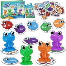 Torlam Sight Word Games Frog Site Words 교육용 플래시 카드 유치원 파닉스 학습 게임 장난감 아동용 홈스쿨 용품 유치원 1 2 3학년 교실