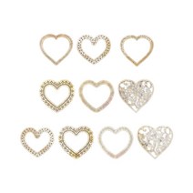 GHSHOP Scrapbooking Paper Decals 장식품 사진 테두리 카드 만들기 앨범 저널링 배경을위한 꾸밈 장식 프레임 용지 제작, 종이, 마음