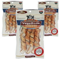 베게브랜드 스마트 베게본 꽈배기 덴탈껌 4p, 치킨 + 밀크 혼합맛, 3개