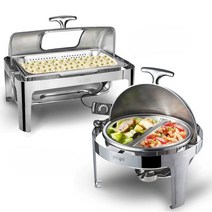 푸드워머 레스토랑 웨딩 뷔페 부페 업소용 식당, 창있는 사각-전기가열