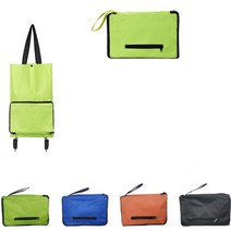 접이식 폴딩 카트 장바구니 캐리어 시장카트 핸디카트, 1개, 그린