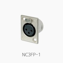 [뉴트릭] NC3FP-1 XLR샷시용 커넥터 판넬용(암) 직사각