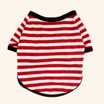 여름 스트라이프 dog tshirt 조끼 애완 동물 의류 작은 개 요크셔 테리어 shih tzu shirts 강아지 고양이 옷 chaleco para perro, XL 5.5KG-8KG, 빨간색