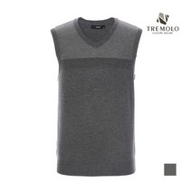 인디안 TREMOLO 스트라이프 포인트 브이넥 니트 베스트_TRBBVVZ9211