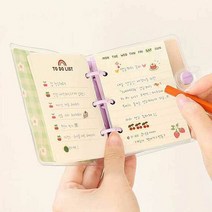 유니크 팬시 글리터 포인트 똑딱이 다이어리 플래너 초등학생수, 단품