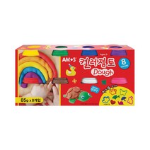 아모스 컬러점토 8색세트, 70g