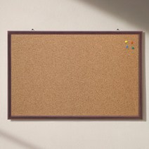 토탈하얀칠판 콜크 게시판 (월넛우드), 월넛우드