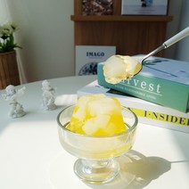 아이스크림컵 아포카토잔 빈티지 요거트잔 디저트 컵, 투명