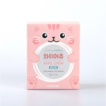 캣츠모리 와이어츄 닭고기맛 고양이껌 간식 고양이 입냄새 치석제거, 14p