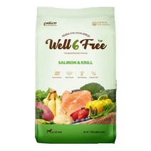 펠리코 웰식스프리 강아지 사료 연어&크릴 5.6kg 미트스틱 & 시저캔 & 페디그리캔 중 2종 증정