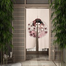 중문커튼 방풍 비닐 커튼 자석형 방한문 중문일본 문 커튼 식당 주방 우키요에 신사 파티션 드레이프 입구, 14 CLX00889_05 80x150cm