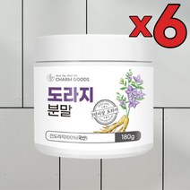 6개 묶음 국산도라지 도라지분말 도라지가루 건도라지 도라지 말린도라지가루 건