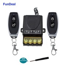 호이스트 리모컨 무선 원격 제어 스위치 송신 수신기 Fundeal 433mhz 범용 무선 rf 원격 제어 스위치 ac 220v 1ch 30a 릴레이 수신기 433 mhz for, 초록, 1개
