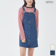 스파오 오버롤 데님 스커트 SPOJ923G01