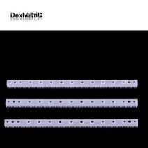 랙기어 20pcs 긴 스트립 0 5 모듈러스 플라스틱 플라스틱 커넥팅로드 부품, 없음