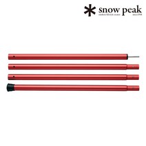 스노우피크 타프 텐트 윙 폴 레드 240cm TP-002RD, 1개