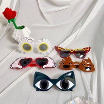 인싸템 웃긴안경 인싸안경 선글라스 꽃 똥 하트 소세지 고양이 촬영 파자마 파티 인생네컷, 똥안경