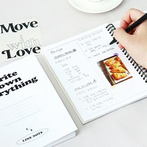 스프링 기본 노트 A5 내용정리 일정관리 웹기획 예쁜, 1개, 2분할 라인