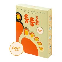 닥터블리 퉁퉁 풋패치 발바닥패치 독소 다리붓기 수액시트 노폐물 발패치 1박스, 유자, 1개