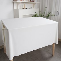 구김없는 무지테이블보 기업박람회 전시회 행사용테이블보 생활방수처리, 아이보리, 대(270*155)