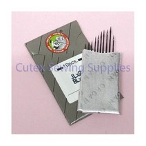 10 Organ JLX2 BLX4 재봉틀 미싱 Needles For Bernina & Juki Home Sergers, Size 12 (Metric Size 80)
