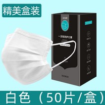 일회용 3중 필터 덴탈마스크 멜트블로운 3중 필터 비염마스크 Feng Li, 화이트 100개 멜트블로운 3중 필터개