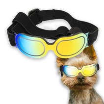 독스랩 아이세이프 미니 강아지 소형견 중형견 선글라스 고글 UV400 차단 도글라스, 블랙