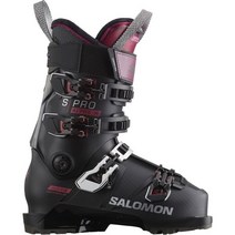 Salomon 살로몬 S/프로 알파 110 EL 스키 부츠 - 2023 여성용 SALZA5J 168261, Black/Cordovan/Silver, 23.5