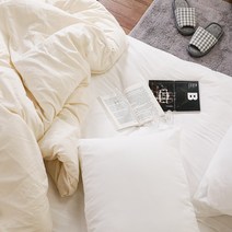 퓨어 워싱 순면 30수 100% 요커버, 퓨어 베개커버 50x70, 화이트(백아이보리)