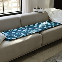 한일전기 구르미 양면 전기방석, 슈퍼쇼파용(50 x 150 cm), 네이비