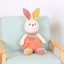 토끼 곰 기러기 인형 어린이 침대 수면 진정, 따뜻한 토끼, 28cm 전체 길이