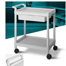 보관 서랍 상단 수납카트 병원 2단카트 카트선반 서빙용 주방 가정용 서빙카 호텔 바퀴 이동식, CART-201C