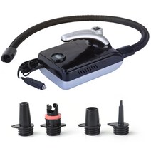 에어펌프 보트 고무보트 다용도 20psi 공기 펌프 패들 보드 차량 전기 충전 펌프 및, 12v 블랙
