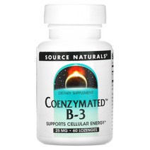 Source Naturals 소스내츄럴스 Coenzymated B3 25mg 60로젠지 니아신 나이아신 niacin NAD 솔비톨 만니톨 소비톨 마니톨 소르비톨 mannitol