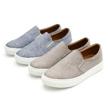브로그맨 남자 슬립온 체크 마직 단화 캐주얼 데일리 2.5cm
