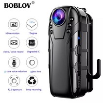자전거블랙박스 소형 유튜버용 카메라 자전거 오토바이 휴대용 블랙박스 boblov l02 small camera full hd 1080p camara police dvr 레코더, 32GB 카메라