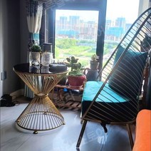 빈티지철제의자 카페의자 테이블의자 야외의자 철재의자 접이식철제의자 철제스툴, 테이블1개와의자2개짙은녹색(강화유리5060cm