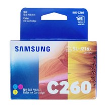 삼성 INK-M260 INK-C260 잉크 SL-J2160W SL-J2165W, 컬러