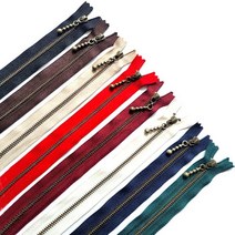 패브릭샵 YKK앤틱지퍼 청동지퍼10cm 8컬러, 그린