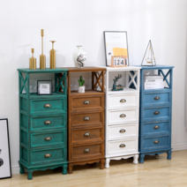 3단와이드서랍장 원목 고가구 엔틱 수납장, 1단 블랙