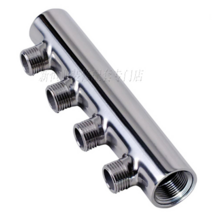 304 물 분배기 집수기 단일 해드 보일러 난방 수도, 4 포인트 T 핸들 내 6+4 물 분배기 밸브