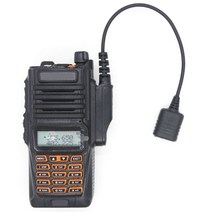 (에서 선박 us) Baofeng UV-9R 플러스 방수 2 핀 워키 헤드셋 스피커, 한개옵션0