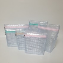 이쁜나쏘잉 pvc 방수 투명 약 양치컵 여벌옷 식판 마스크 어린이집 유치원 파우치 준비물