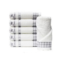 미국목화 면100% 홀마크 클럽체크타올 165g CP30165, 화이트, 20장