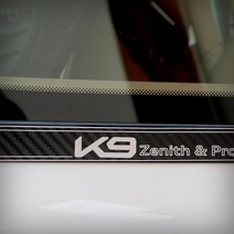 JSTAR 더뉴K9 알루미늄 전면 사이드가니쉬 플레이트 몰딩 포인트 레터링 커버 실외 튜닝 DIY 용품, 카본_전면사이드