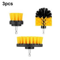 전기 드릴 브러시 부착 세트 전원 스크러버 브러시 자동차 광택기 주방 욕실 청소 키트 다목적 청소 도구, 3개 세트, 협력사