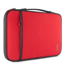 Belkin 13인치 슬리브 블랙 12인치 노트북 및 크롬북용 아이패드 프로 및 대부분의 12인치 노트북과 호환(B2B064-C00), Red, 11 in