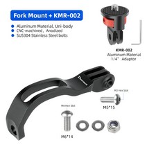 자전거블랙박스후미등자전거 프론트 라이트 홀더 램프 브래킷 카메라 스탠드 GoPro Uni-body 접이식 포크, 14 H228K-K02BR