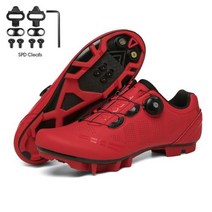 자전거신발 클릭슈즈 산악자전거신발 남성 사이클링 스니커즈 Mtb 신발 레이싱 자전거 자동 잠금 속도 여성 스피드 클릿 산악 도로 2023, MTB-red-Lock+41